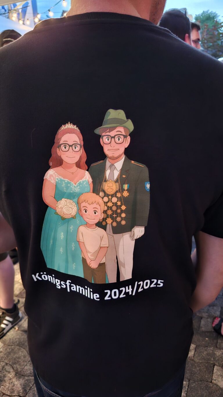 Kränzen beim Schützenkönigspaar